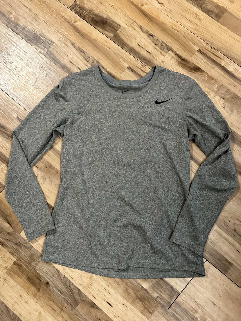 Nike Grey Dri-Fit Crew Neck Performance Top